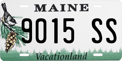 ME license plate 9015SS