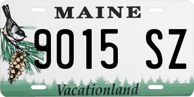 ME license plate 9015SZ