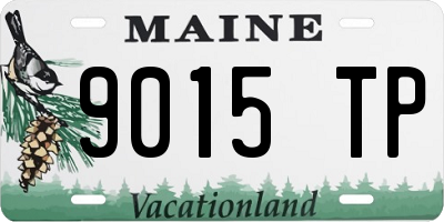 ME license plate 9015TP
