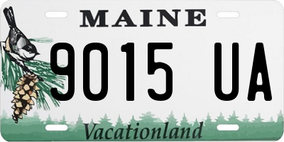 ME license plate 9015UA