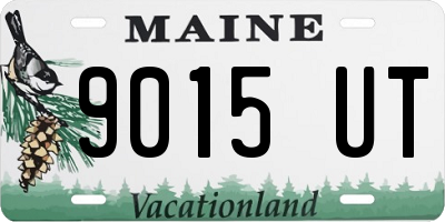 ME license plate 9015UT