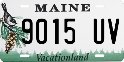 ME license plate 9015UV