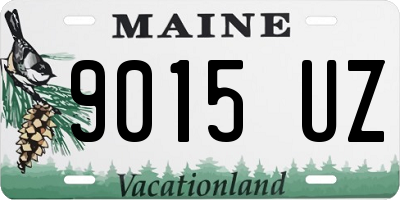 ME license plate 9015UZ