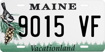 ME license plate 9015VF