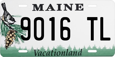 ME license plate 9016TL