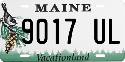 ME license plate 9017UL