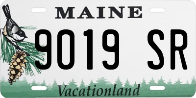 ME license plate 9019SR