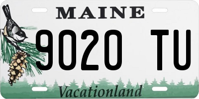 ME license plate 9020TU