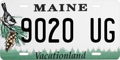 ME license plate 9020UG