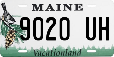 ME license plate 9020UH