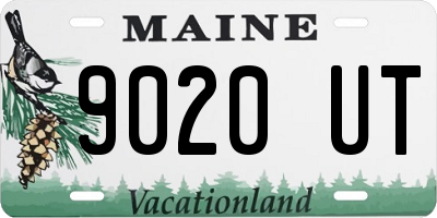 ME license plate 9020UT