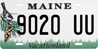 ME license plate 9020UU