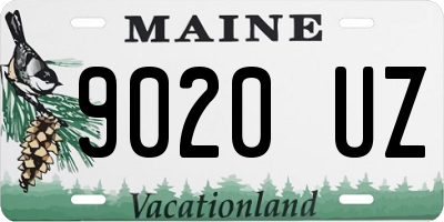 ME license plate 9020UZ