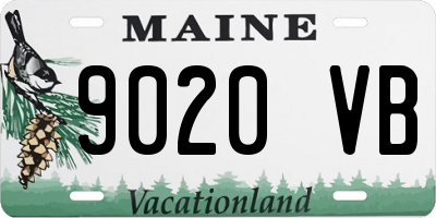 ME license plate 9020VB