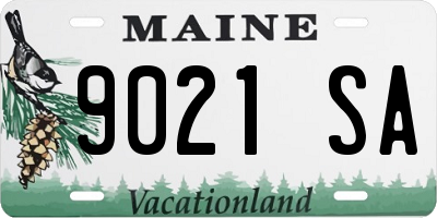 ME license plate 9021SA