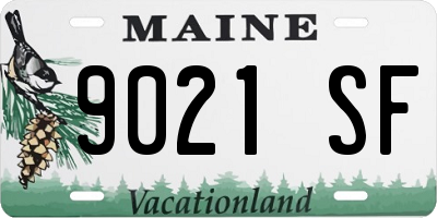 ME license plate 9021SF