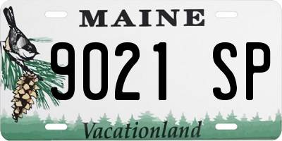 ME license plate 9021SP
