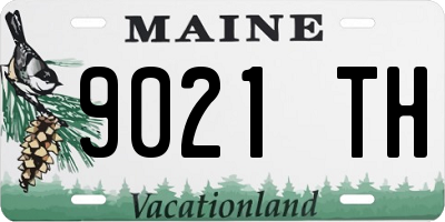 ME license plate 9021TH