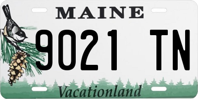 ME license plate 9021TN