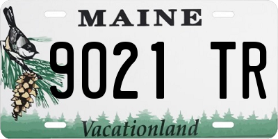 ME license plate 9021TR