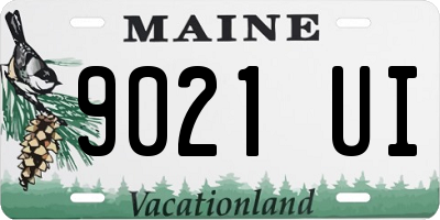 ME license plate 9021UI