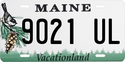 ME license plate 9021UL