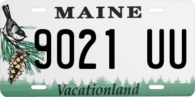 ME license plate 9021UU