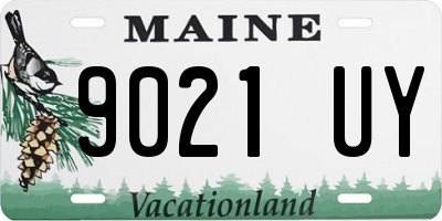 ME license plate 9021UY