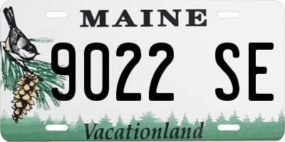 ME license plate 9022SE