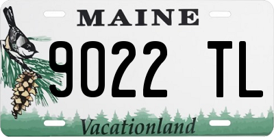 ME license plate 9022TL