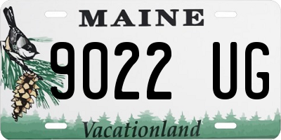 ME license plate 9022UG