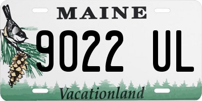 ME license plate 9022UL