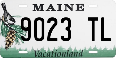 ME license plate 9023TL
