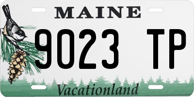 ME license plate 9023TP