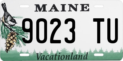 ME license plate 9023TU