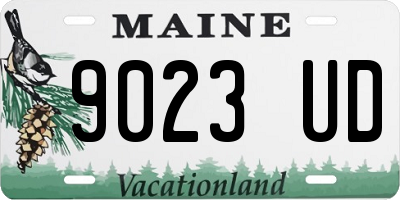 ME license plate 9023UD