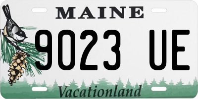 ME license plate 9023UE