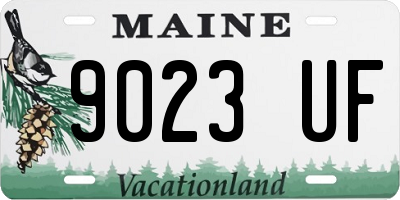 ME license plate 9023UF