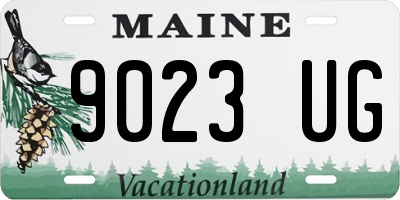 ME license plate 9023UG