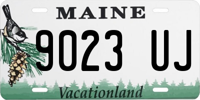 ME license plate 9023UJ
