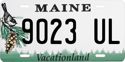 ME license plate 9023UL