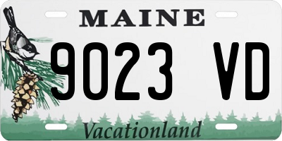 ME license plate 9023VD