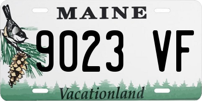 ME license plate 9023VF