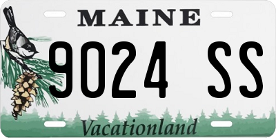 ME license plate 9024SS