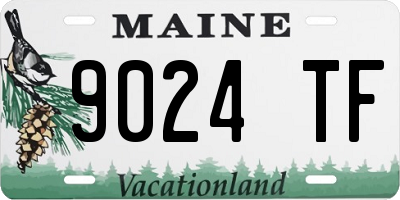ME license plate 9024TF