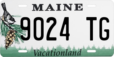 ME license plate 9024TG