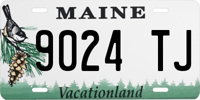 ME license plate 9024TJ