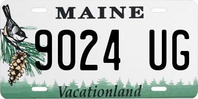 ME license plate 9024UG