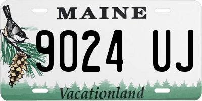 ME license plate 9024UJ