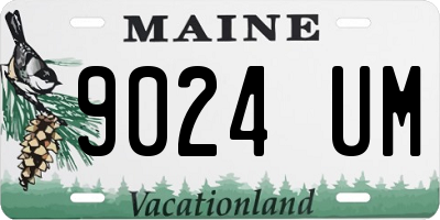 ME license plate 9024UM